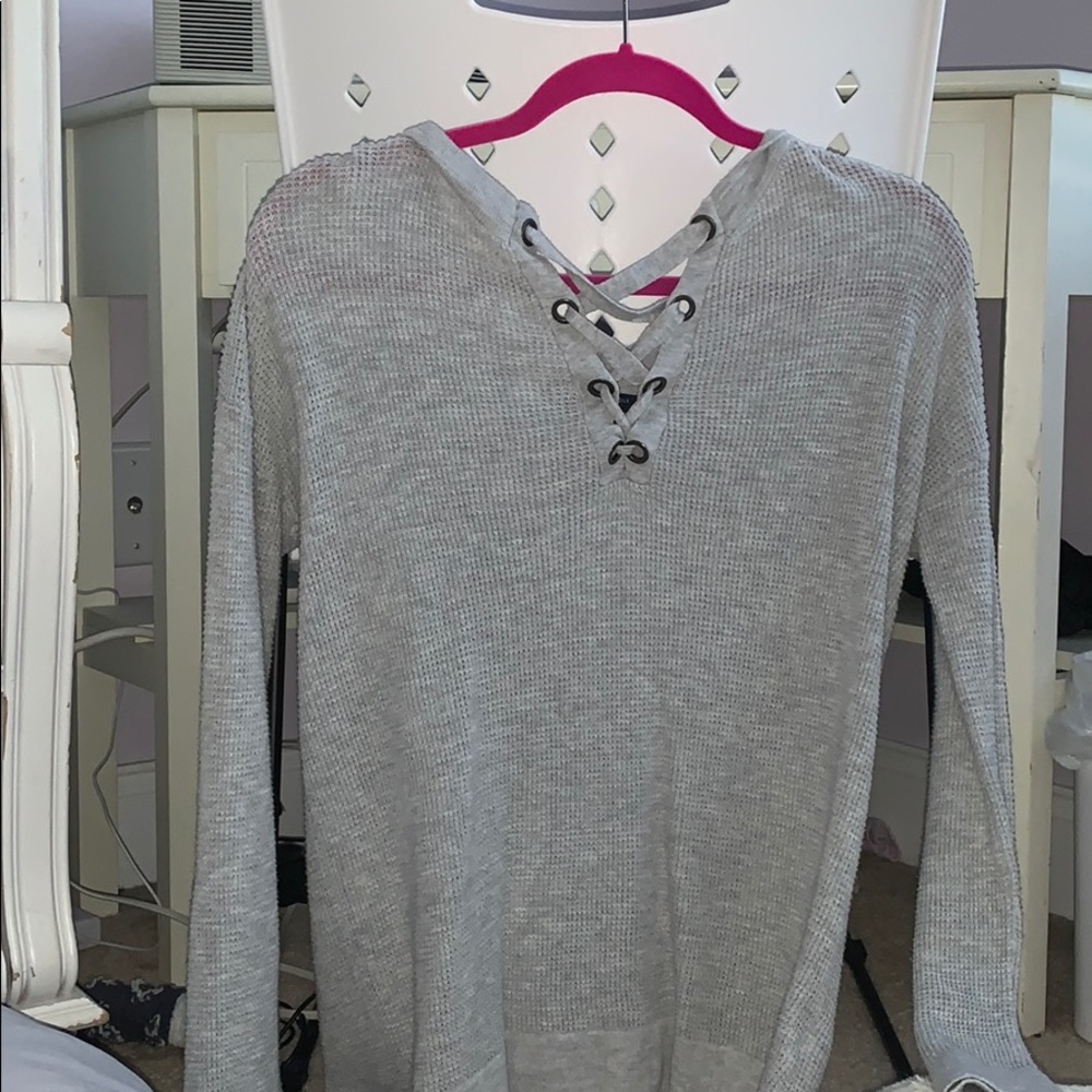 AE grey sweater